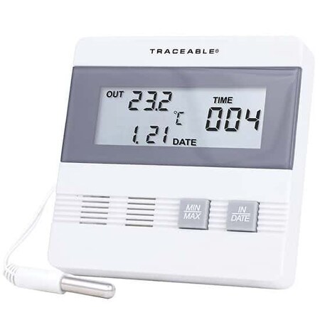 Digi-Sense Traceable Time and Date Digital Thermome 90002-01